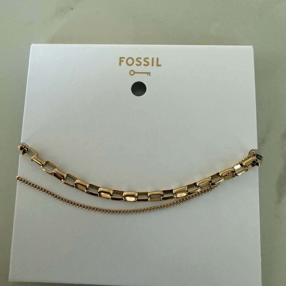Fossil Gold Bracelet Set
